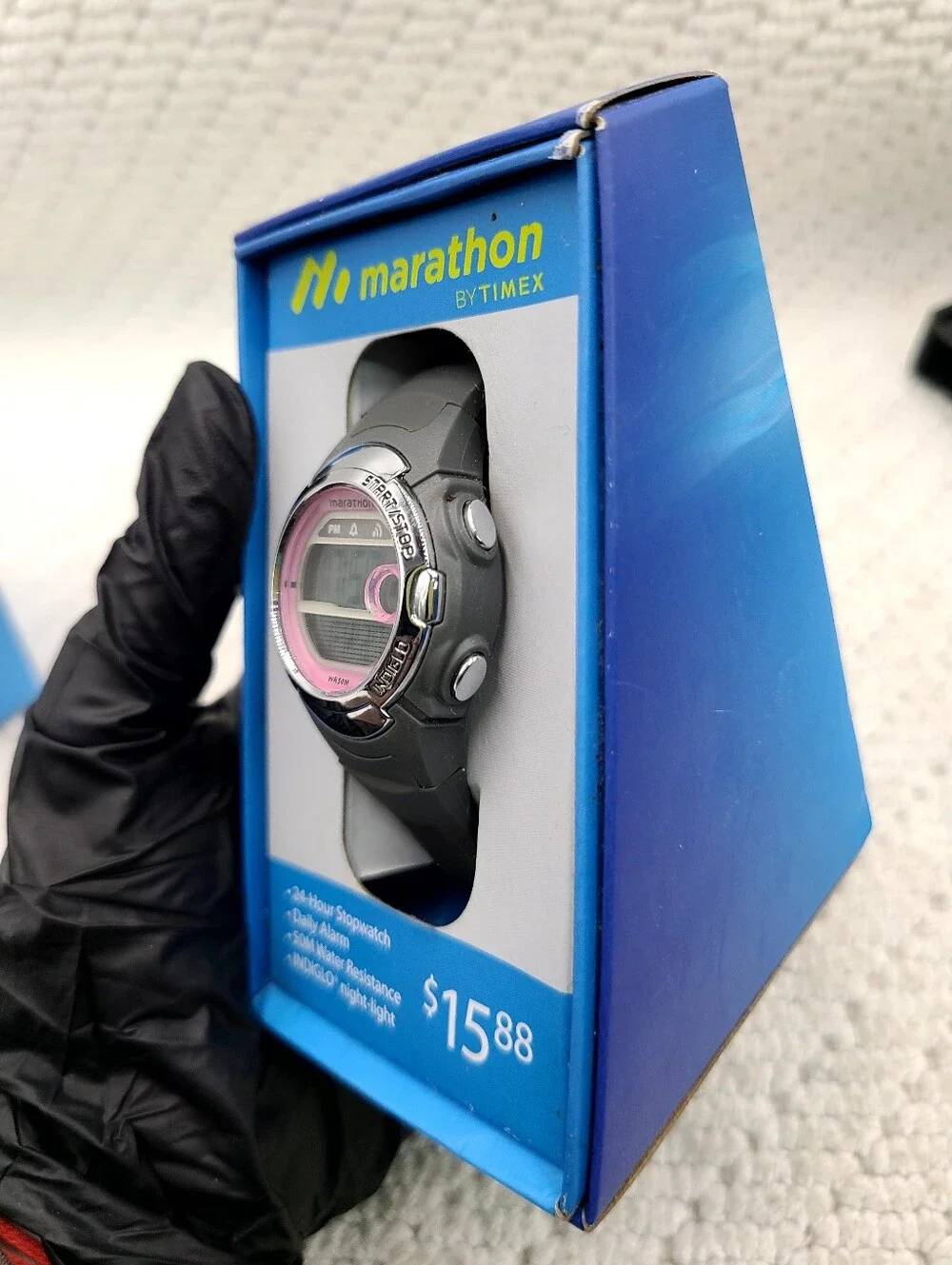 Timex Marathon Digital Sport Watch in Black and Pink